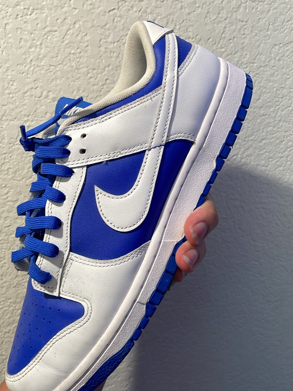 Nike Men's Low-Top Sneaker — White & Blue